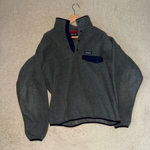 Patagonia Synchilla Gray and Blue Fleece